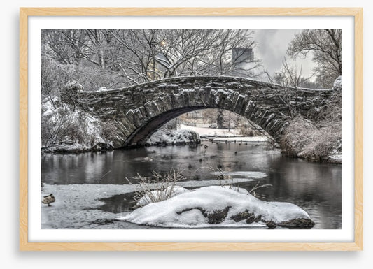Gapstow Bridge in winter