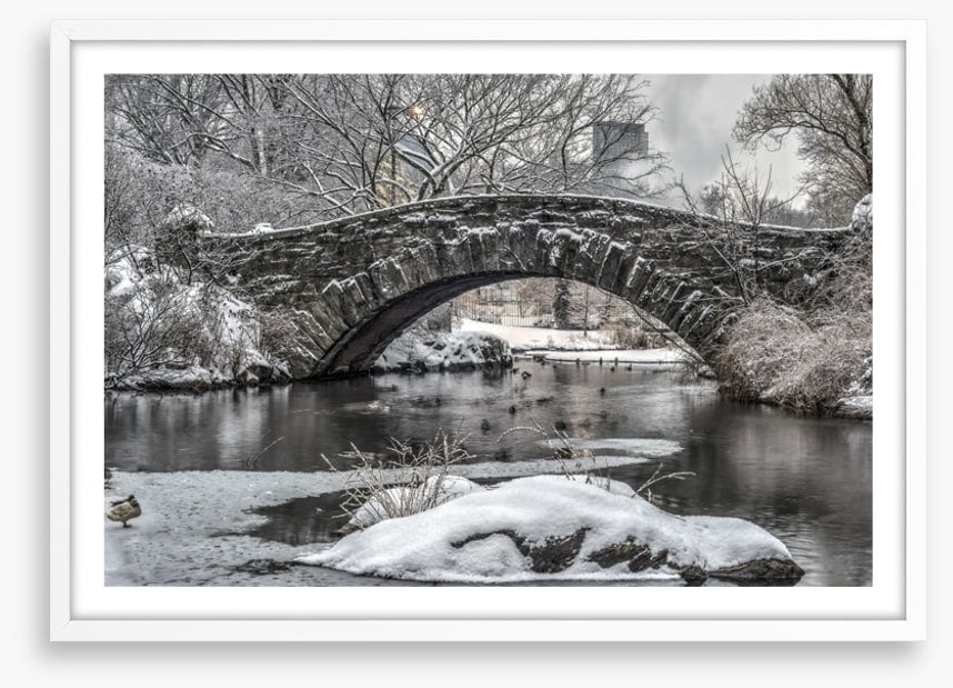 Gapstow Bridge in winter