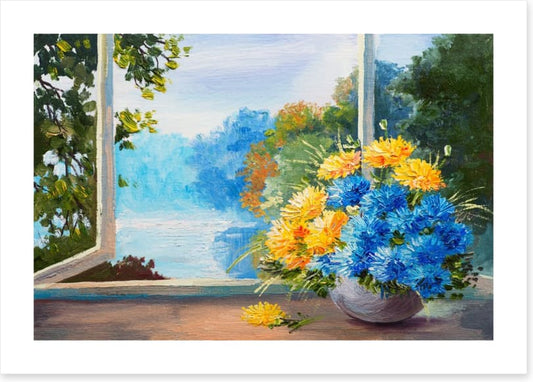 Bouquet by the window
