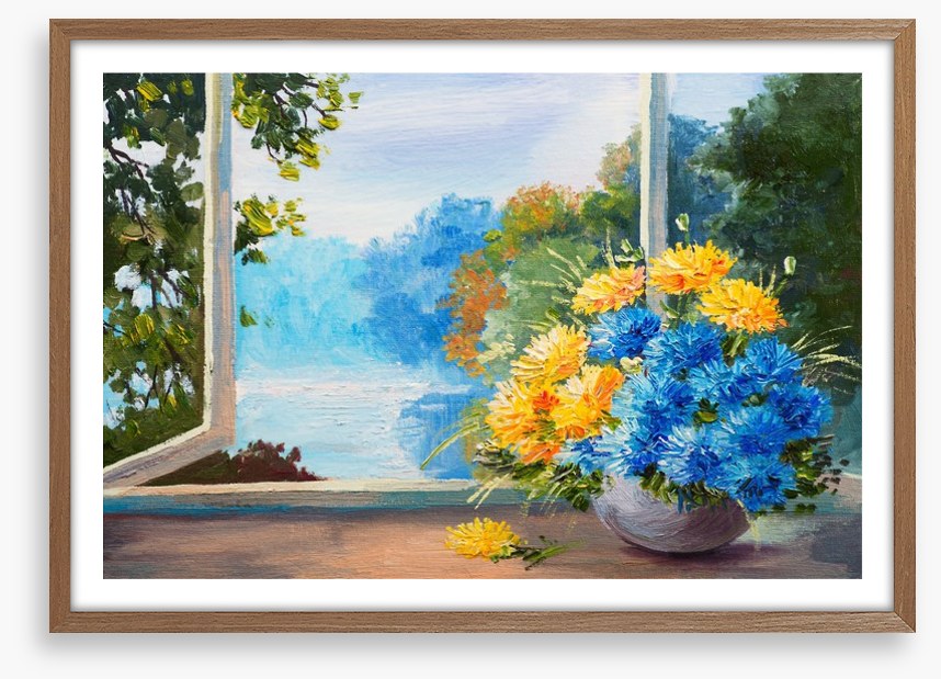 Bouquet by the window