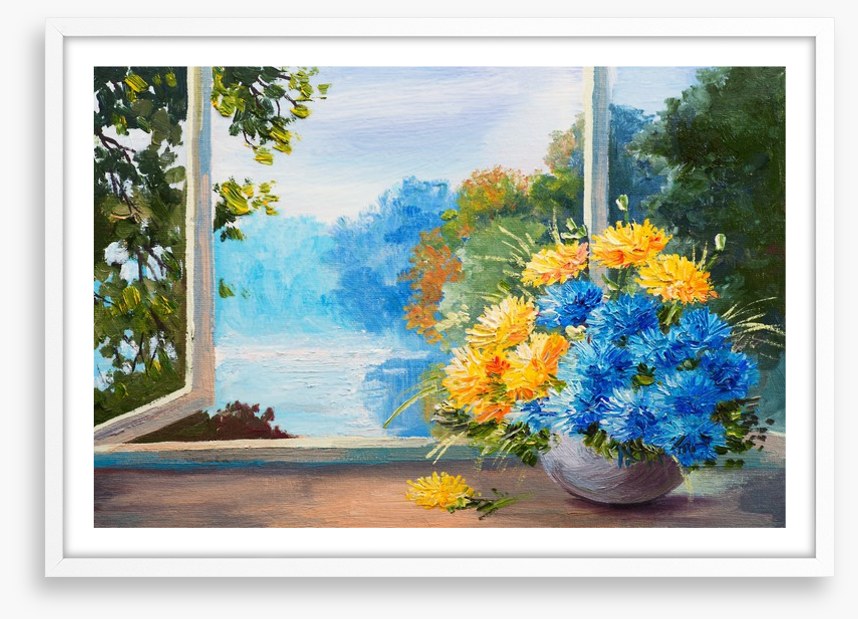 Bouquet by the window
