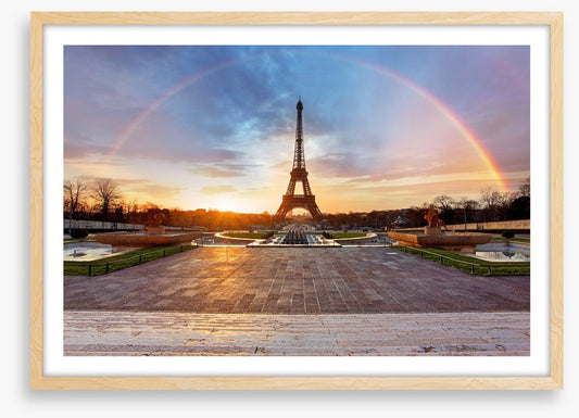 Eiffel tower rainbow