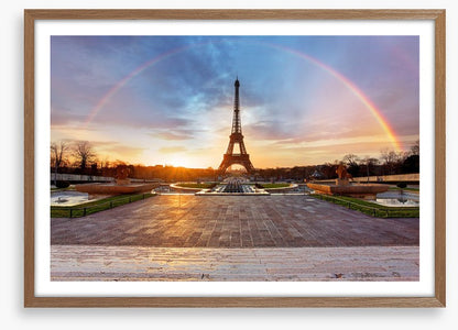 Eiffel tower rainbow