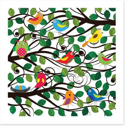 In the swirling branches