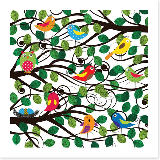 In the swirling branches