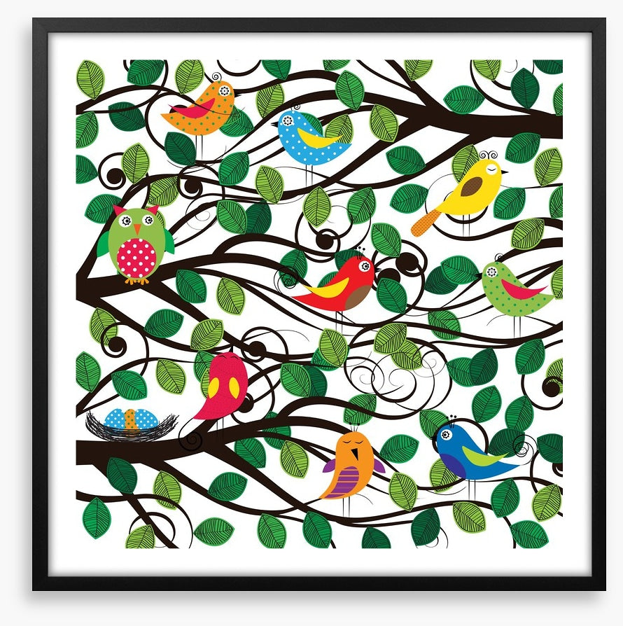 In the swirling branches