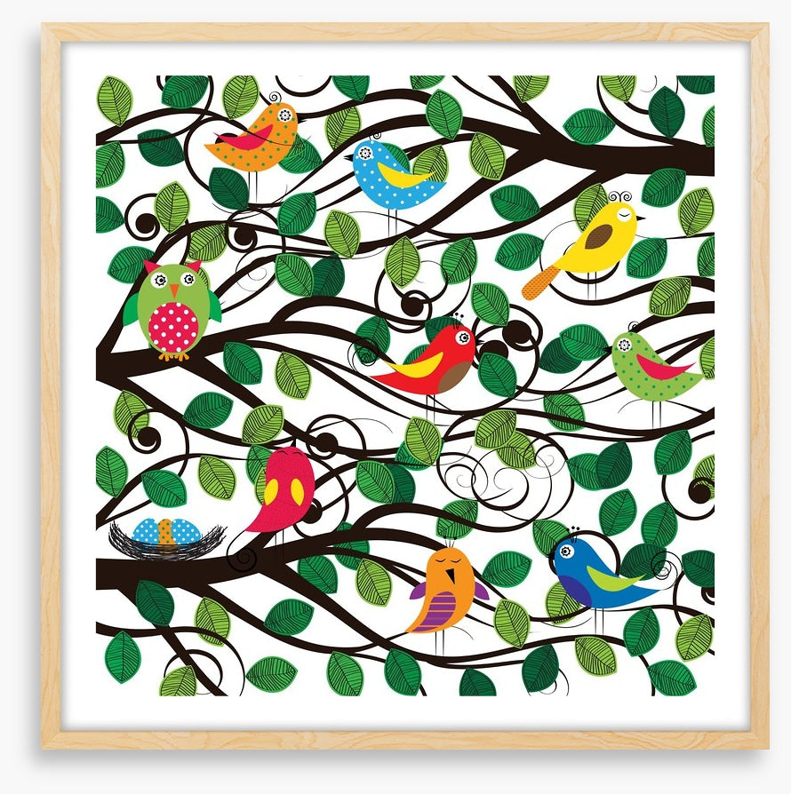 In the swirling branches