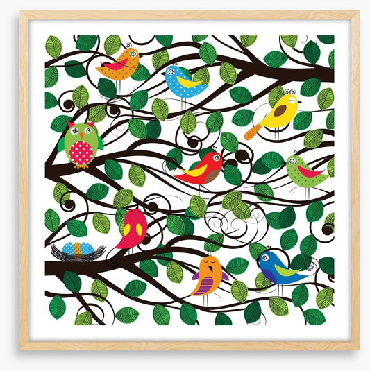 In the swirling branches