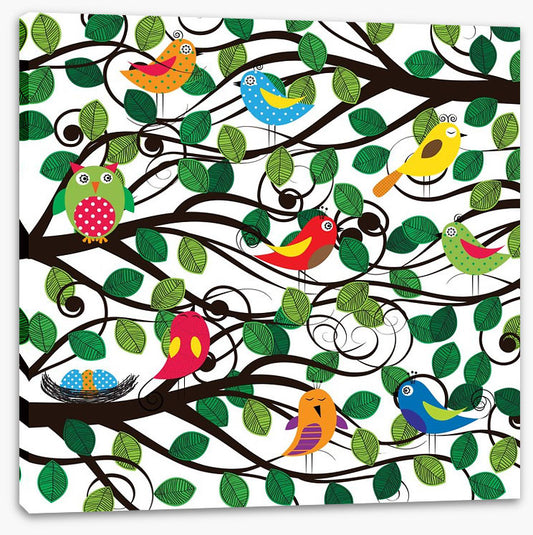 In the swirling branches