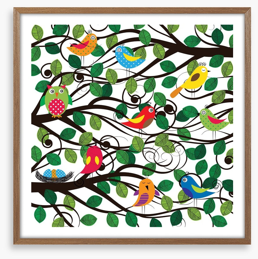 In the swirling branches