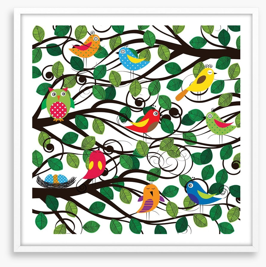 In the swirling branches