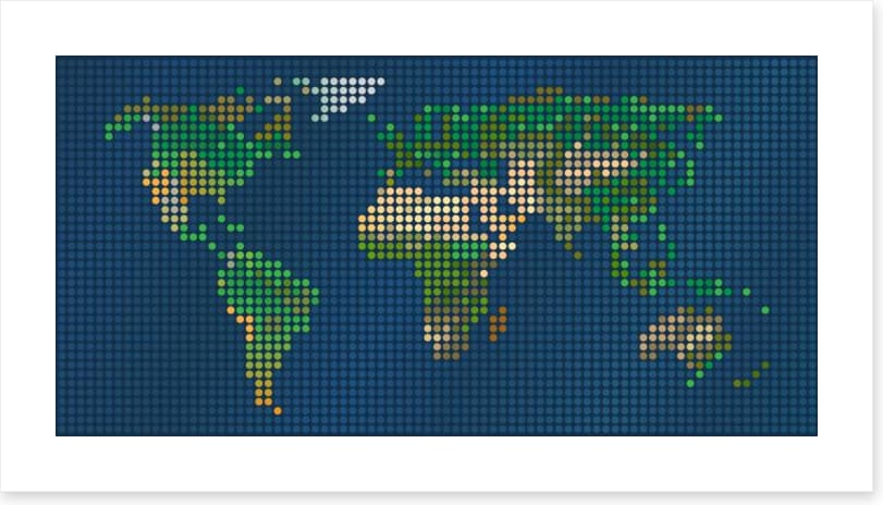 Pixels of the world