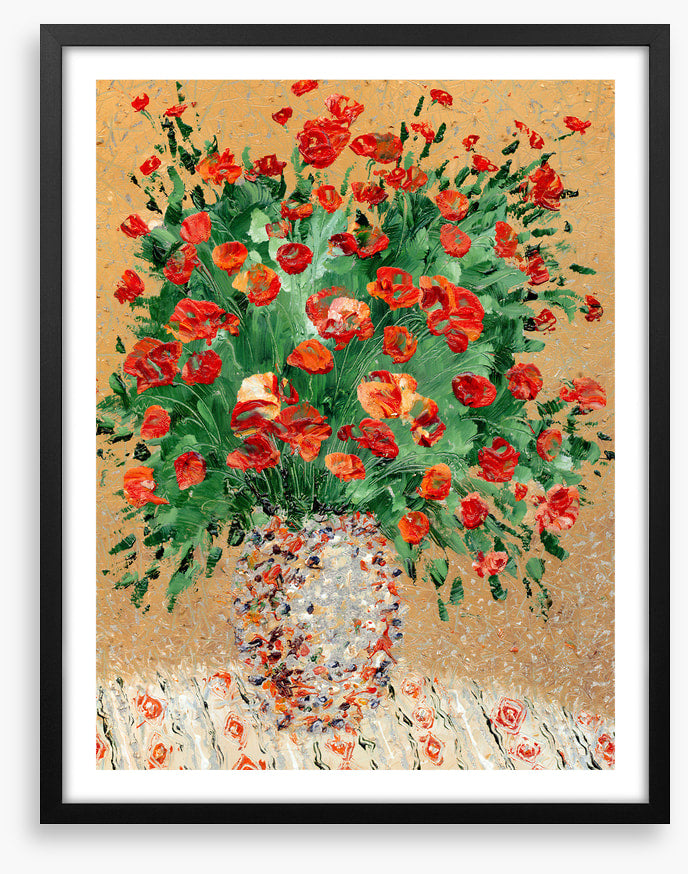 Scarlet carnations
