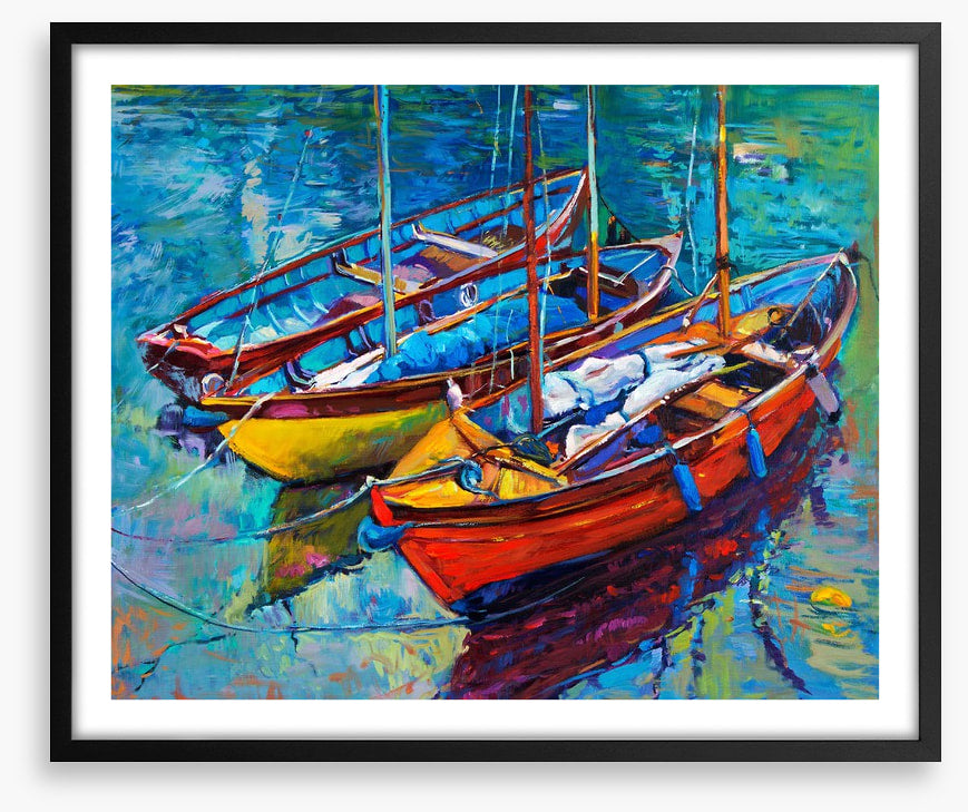 Three fishing boats