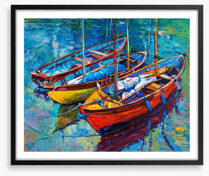 Three fishing boats