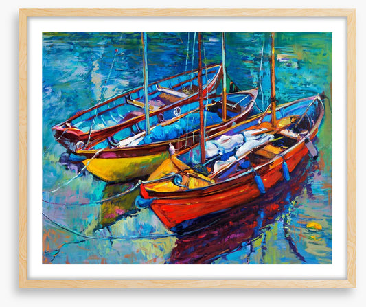 Three fishing boats