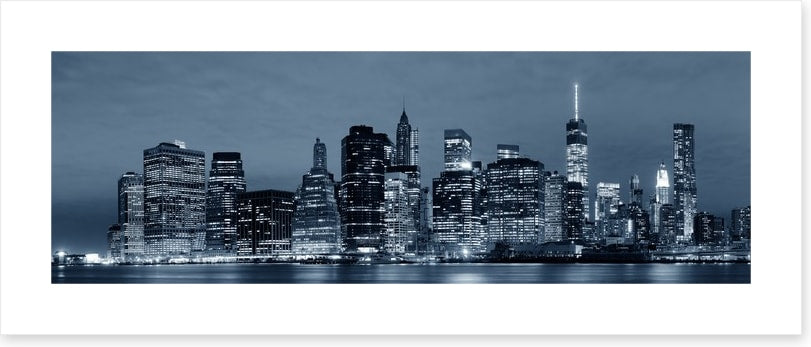 Manhattan lights panorama