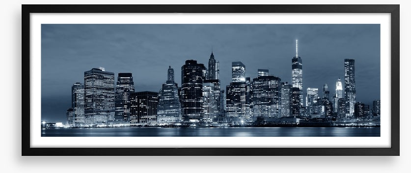 Manhattan lights panorama