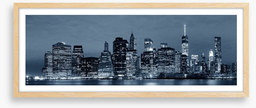 Manhattan lights panorama