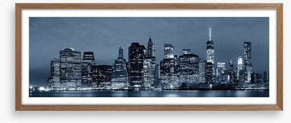 Manhattan lights panorama