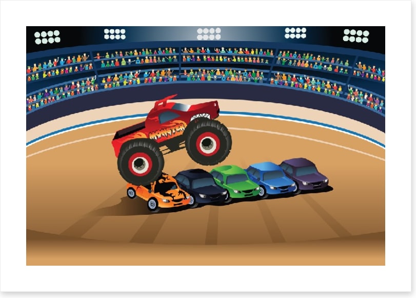 Monster truck jump