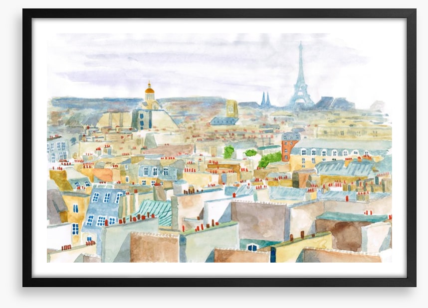 City of Paris watercolour