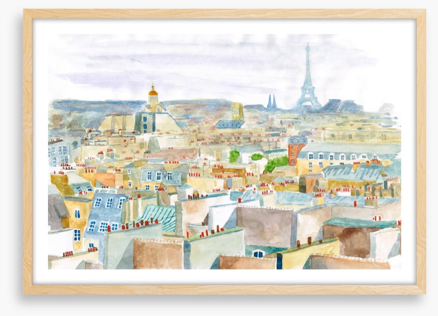 City of Paris watercolour