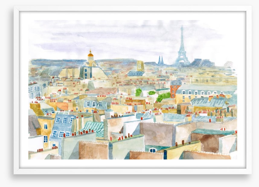 City of Paris watercolour