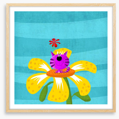 Cat in the flower