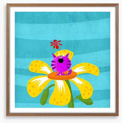 Cat in the flower
