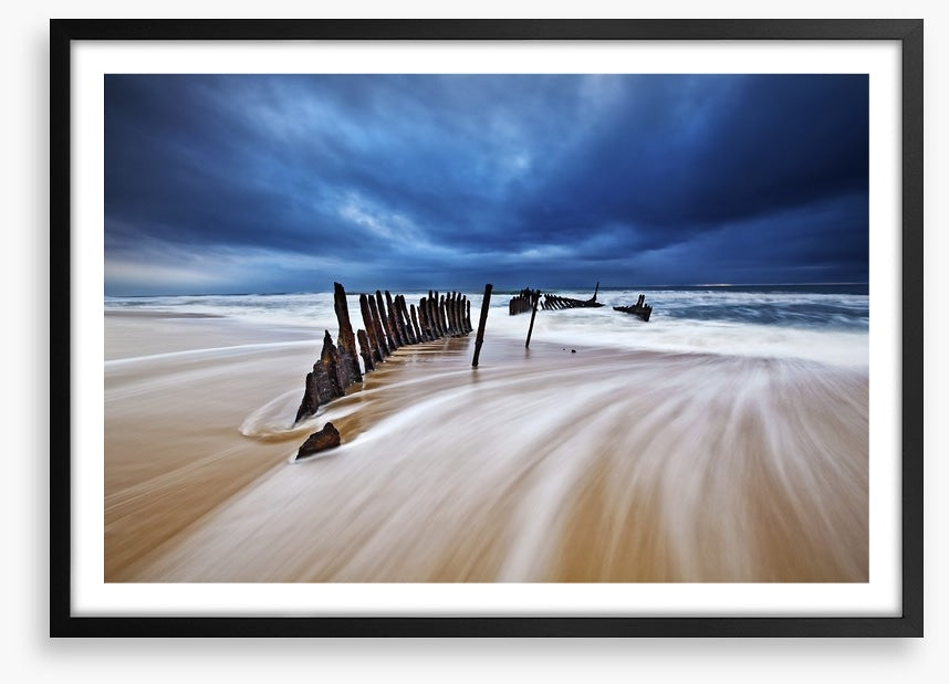 Shipwreck on the beach