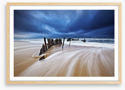 Shipwreck on the beach