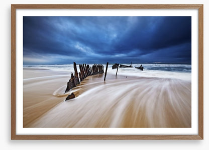 Shipwreck on the beach