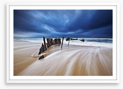 Shipwreck on the beach