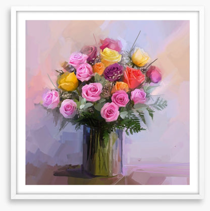 Roses and ferns