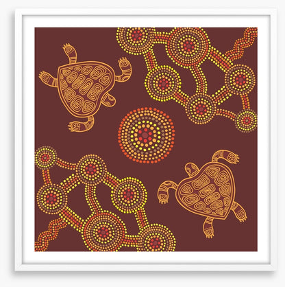 Swimming turtles