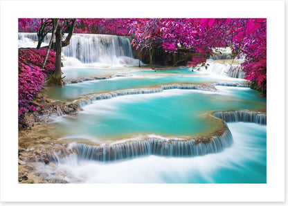 Turquoise Kuang Si waterfalls