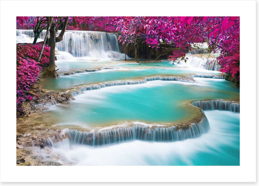 Turquoise Kuang Si waterfalls