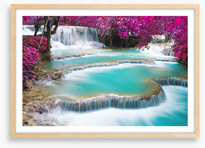 Turquoise Kuang Si waterfalls