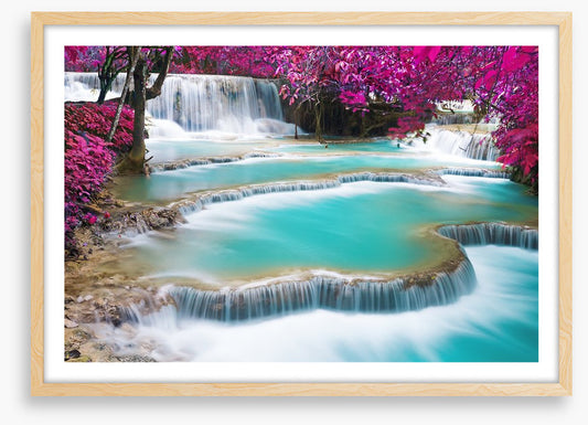 Turquoise Kuang Si waterfalls