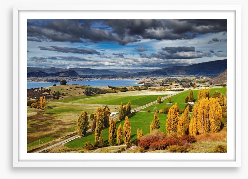 Clouds and countryside