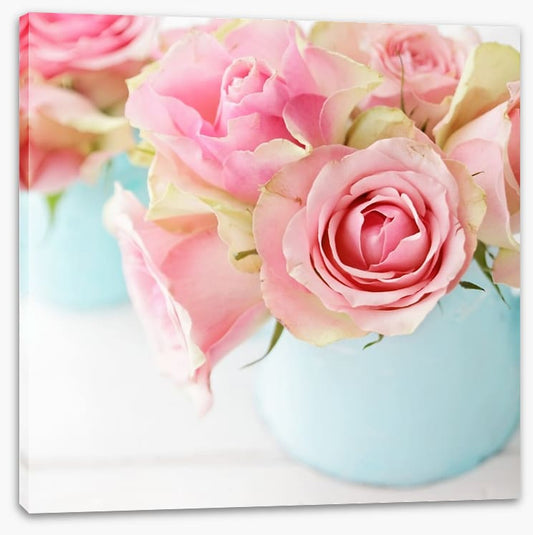 Pink roses in a vase