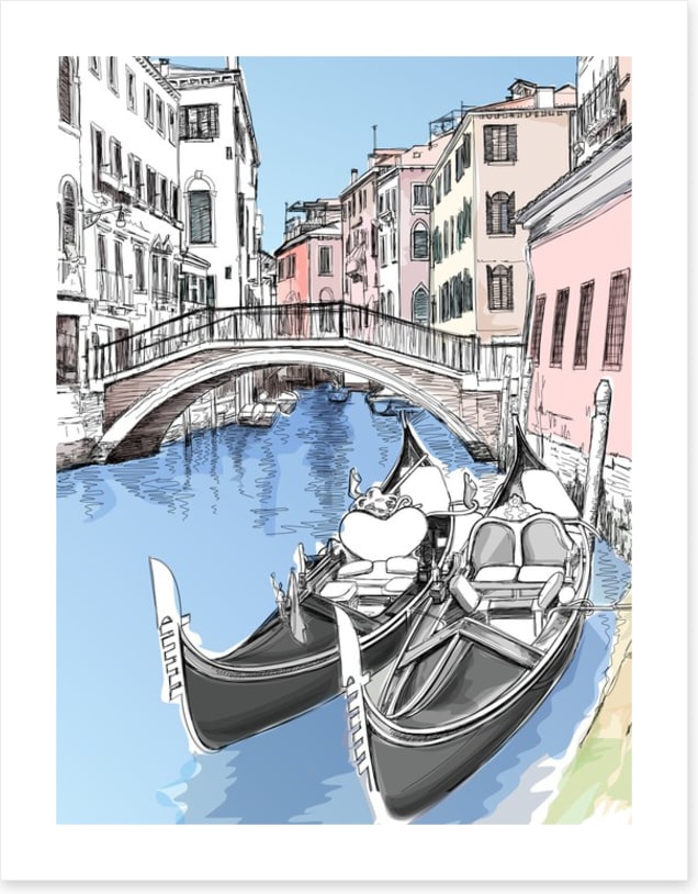 Two gondolas