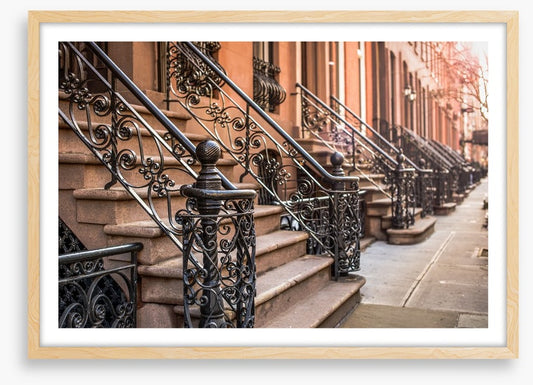 Brownstone facades