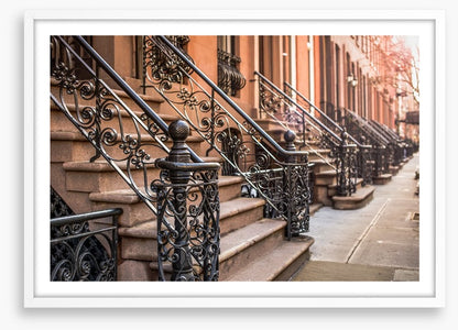 Brownstone facades
