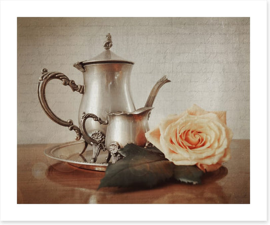 Peach rose tea