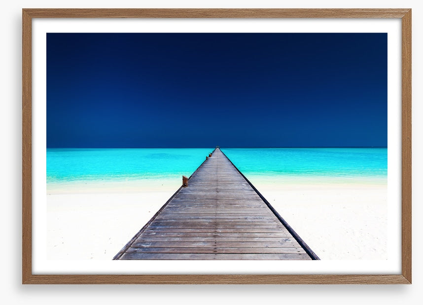 Pier into the blue