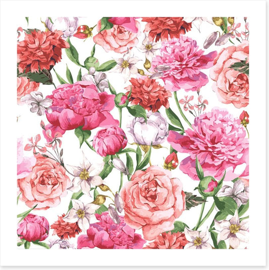 Peonies and Roses