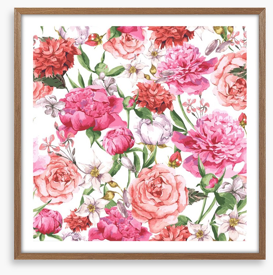 Peonies and Roses