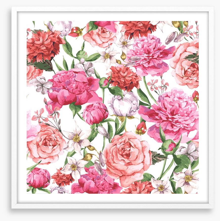 Peonies and Roses
